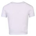 Womens White Ripped Logo Short S/s T Shirt 55199 by Versace Jeans Couture from Hurleys