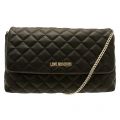 Womens Black Quilted Cross Body Bag 15677 by Love Moschino from Hurleys