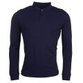 Mens Navy Chest Logo Slim Fit L/s Polo Shirt 69616 by Armani Jeans from Hurleys