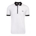 Athleisure Mens White Paule 4 S/s Polo Shirt 81157 by BOSS from Hurleys