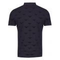Mens Navy Flock Eagle S/s Polo Shirt 29146 by Emporio Armani from Hurleys