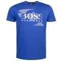 Athleisure Mens Medium Blue Tee 1 Logo S/s T Shirt 22066 by BOSS from Hurleys