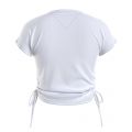Womens White Regular Fit Side Knitted S/s T Shirt 84001 by Tommy Jeans from Hurleys