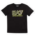 Boys Black Big Logo S/s T Shirt 77408 by EA7 from Hurleys
