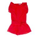 Girls Coral Chiffon Frill Playsuit 40144 by Mayoral from Hurleys
