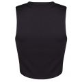 Womens CK Black Tou-2 Cropped Tank Top 20624 by Calvin Klein from Hurleys