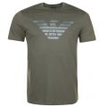 Mens Khaki Chest Eagle S/s T Shirt 22442 by Emporio Armani from Hurleys