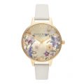 Womens Nude & Gold Best In Show Vegan Strap Watch 49171 by Olivia Burton from Hurleys