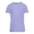 Womens Lilac Blue Tonal Eagle Relaxed Fit S/s T Shirt 86531 by Emporio Armani from Hurleys