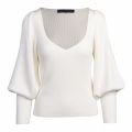 Womens Classic Cream Joss Knits Puff Sleeve Jumper 77707 by French Connection from Hurleys