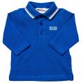 Baby Turquoise Branded Tipped L/s Polo Shirt 65333 by BOSS from Hurleys