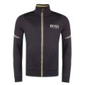 Athleisure Mens Black Skaz Funnel Neck Zip Through Sweat Jacket 28136 by BOSS from Hurleys