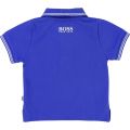 Boys Blue Tipped Logo S/s Polo Shirt 19708 by BOSS from Hurleys