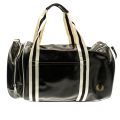 Mens Black & Ecru Classic Barrel Bag 71402 by Fred Perry from Hurleys