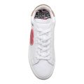 Womens White Metallic Heart Cupsole Trainers 101890 by Love Moschino from Hurleys