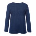 Lifestyle Womens Navy Weymouth Knitted Jumper 31253 by Barbour from Hurleys