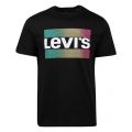Mens Mineral Black Sportswear Gradient Logo S/s T Shirt 57865 by Levi's from Hurleys
