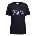 Womens Midnight Blue Rope Graphic S/s T Shirt 84674 by Michael Kors from Hurleys