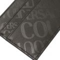Mens Black Tonal Logomania Card Holder 55297 by Versace Jeans Couture from Hurleys