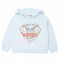 Girls Pale Blue Elephant Hooded Sweat Top 104492 by Kenzo from Hurleys
