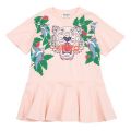 Kids Pink Frill Bottom Dress 111115 by Kenzo from Hurleys