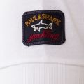 Paul & Shark Mens White Shark Fit Tri Colour S/s Tee Shirt