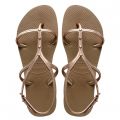 Womens Rose Gold Allure Maxi Flip Flops 10287 by Havaianas from Hurleys