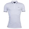 Mens White Tipped Regular Fit S/s Polo Shirt 69619 by Armani Jeans from Hurleys