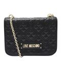 Love Moschino Bag Womens Black Diamond Quilted Shoulder
