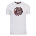 Mens White Vintage Thornley Paisley S/s T Shirt 57589 by Pretty Green from Hurleys
