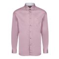 Mens Pink Zachari Branded Tape L/s Shirt 43893 by Ted Baker from Hurleys