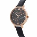 Womens Black & Rose Gold Celestial Watch 33878 by Olivia Burton from Hurleys