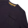 Mens Navy Saysay Patch Pocket Crew Knitted Jumper 50955 by Ted Baker from Hurleys