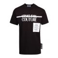 Mens Black Logo Stripe Regular Fit S/s T Shirt 73272 by Versace Jeans Couture from Hurleys