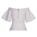 Womens Ivory Gianori Sculpted Bardot Top 37301 by Ted Baker from Hurleys