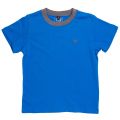 Boys Bright Blue Small Logo S/s Tee Shirt 6496 by Armani Junior from Hurleys