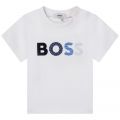 Baby White Logo S/s T Shirt 104550 by BOSS from Hurleys