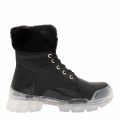 Womens Black Weather Boots 79559 by Love Moschino from Hurleys