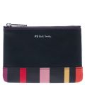 Womens Navy Stripe Zip Around Purse 20113 by PS Paul Smith from Hurleys