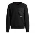 Boys Black Sabre Pocket Sweat Top 104855 by Parajumpers from Hurleys