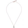 Womens Rose Gold & Turquoise Elvina Mini Button Pendant Necklace 24482 by Ted Baker from Hurleys