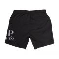 Boys Black Chrome-R Logo Swim Shorts 104902 by C.P. Company Undersixteen from Hurleys
