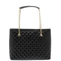 Womens Black Quilted Shopper Bag 35160 by Love Moschino from Hurleys