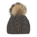 Girls Grey Cable Hat 90989 by Parajumpers from Hurleys