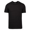 Mens Black Flock Letters Logo Print S/s T Shirt 55554 by Emporio Armani from Hurleys