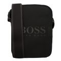 Athleisure Mens Black Pixel_NS Zip Mini Crossbody Bag 57289 by BOSS from Hurleys