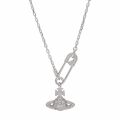 Womens Silver/White Lucrece Pendant Necklace 77039 by Vivienne Westwood from Hurleys