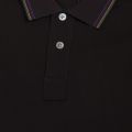 Mens Black Cycle Stripe Tipped S/s Polo Shirt 48596 by PS Paul Smith from Hurleys