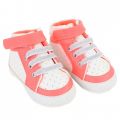 Baby Pink & White Perforated Trainers 33009 by Billieblush from Hurleys
