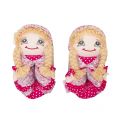 Girls Blonde Hair Doll Slippers (24-36) 49313 by Lelli Kelly from Hurleys